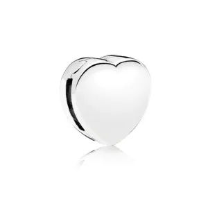 Rodowany srebrny charms do pandora koralik reflexions serce serduszko heart srebro 925
