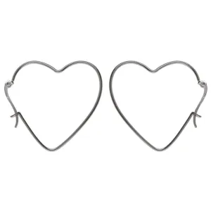 Eleganckie wiszące srebrne kolczyki serca serduszka heart srebro 925