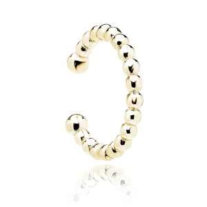 Delikatna pozłacana srebrna nausznica kulki kuleczki balls kolczyk na małżowinę ear cuff srebro 925 Delikatna pozłacana srebrna nausznica kulki kuleczki balls kolczyk na małżowinę ear cuff srebro 925