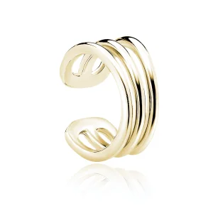 Delikatna pozłacana srebrna nausznica kolczyk na małżowinę ear cuff srebro 925 Delikatna pozłacana srebrna nausznica kolczyk na małżowinę ear cuff srebro 925